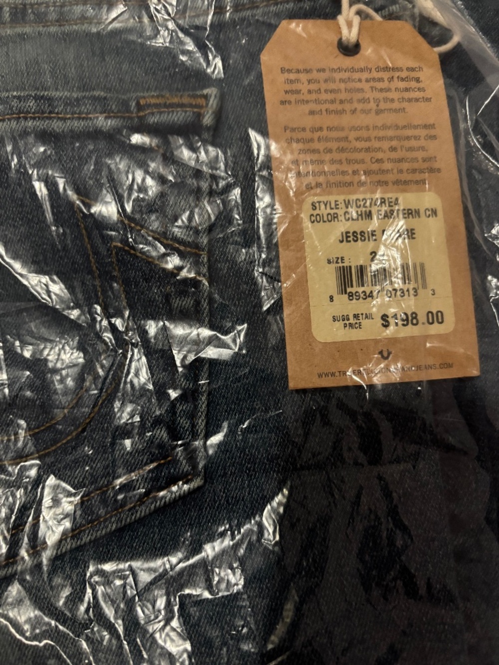 True Religion Jessie Flare Size 28 Jeans NWT